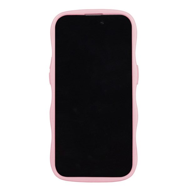 Holdit iPhone 14 Pro Wavy Case - Pink   Transparent For Cheap