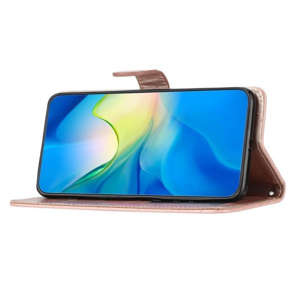 EIDERWOOD Motorola Moto G84 Læder Cover m. Pung & Strop - Rhombus - Rose Gold Online now