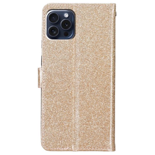 EIDERWOOD iPhone 16 Pro Læder Cover m. Pung & Strop - Glimmer - Guld For Cheap