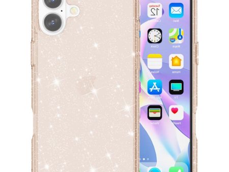 EIDERWOOD iPhone 16 Plus Hybrid Plastik Cover - Guld Glitter Sale