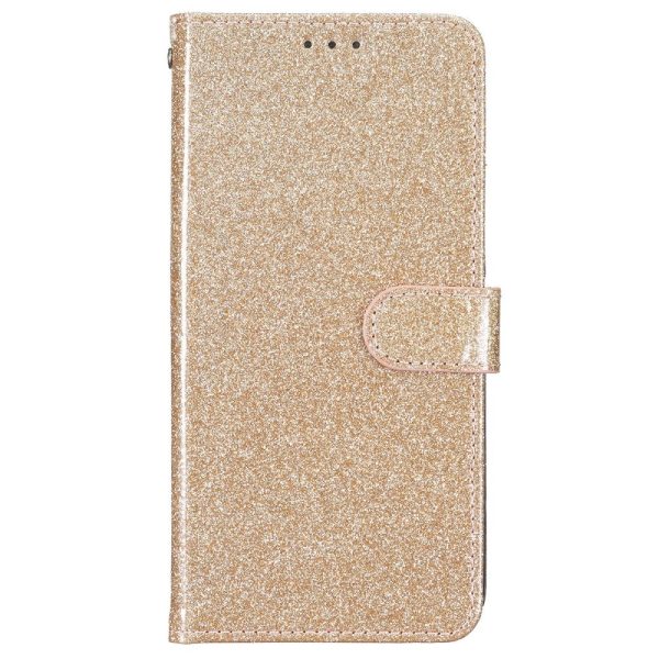 EIDERWOOD iPhone 16 Pro Læder Cover m. Pung & Strop - Glimmer - Guld For Cheap