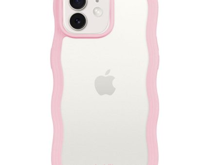 Holdit iPhone 12   12 Pro Wavy Case - Pink   Transparent Online Hot Sale