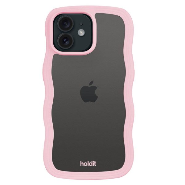 Holdit iPhone 12   12 Pro Wavy Case - Pink   Transparent Online Hot Sale