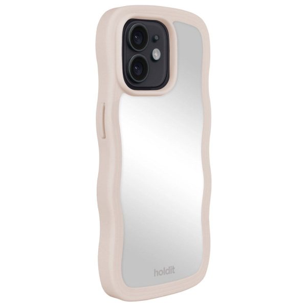 Holdit iPhone 12   12 Pro Wavy Case - Light Beige   Mirror Online now