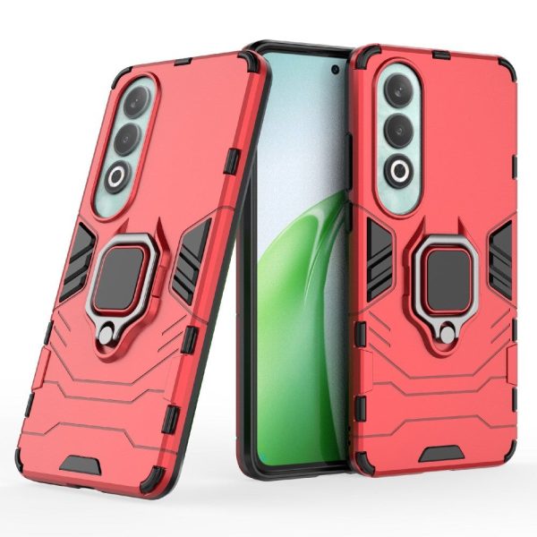 EIDERWOOD OnePlus Nord CE4 (5G) Hybrid Håndværker Cover m. Magnetisk Kickstand - Rød Online Hot Sale