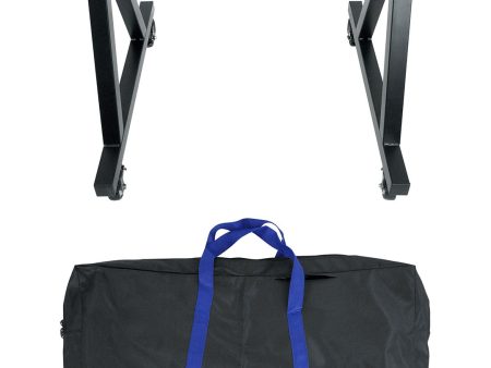 Rockville Z40W Z-Style Keyboard Stand+Wheels+Bag Fits Roland VR-730 Online now