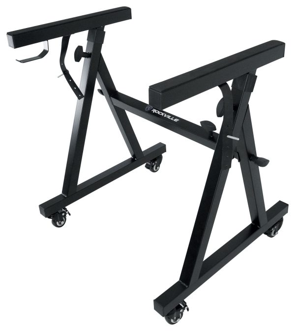 Rockville Z40W Z-Style Keyboard Stand+Wheels+Bag Fits M-Audio Oxygen 61 For Cheap