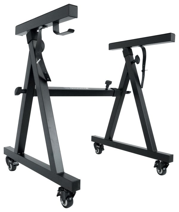 Rockville Keyboard Stand+Wheels Fits Native Instruments Komplete Kontrol S88 MK2 Hot on Sale