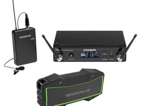 SAMSON Concert 99 Presentation Lavalier Microphone K-Band+Free Bluetooth Speaker For Discount