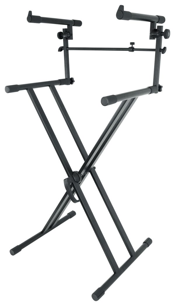 Rockville RKS42X X-Stand 2-Tier Keyboard or DJ Stand Fits Yamaha Piaggero NP-32 Online Hot Sale