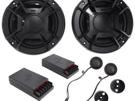 (2) Polk Audio DB6502 6.5  600 Watt Component Car Marine ATV Motorcycle Speakers Discount