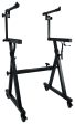 Rockville Z45W Z-Style 2-Tier Keyboard Stand+Wheels Fits Dexibell VIVO S7 Supply