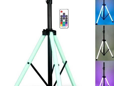 American DJ CSL100 Color Stand LED Tripod Speaker Stand w Color LED s + Remote Online Sale