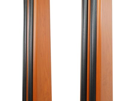 (2) Rockville SS36C Classic Wood Grain 36  Speaker Stands Fits Yamaha MSP5STUDIO on Sale