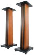 (2) Rockville SS36C Classic Wood Grain 36  Speaker Stands Fits Yamaha MSP5STUDIO on Sale