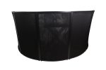 ProX XF-LUNABLK LUNA Curved 5 Panel Black DJ Facade Booth+Black White Scrims+Bag Hot on Sale