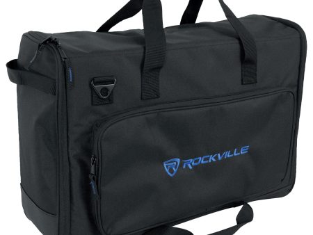 Rockville Padded LCD TV Screen Monitor Travel Gig Bag Fits 1 or 2 LG 27MP450 For Discount