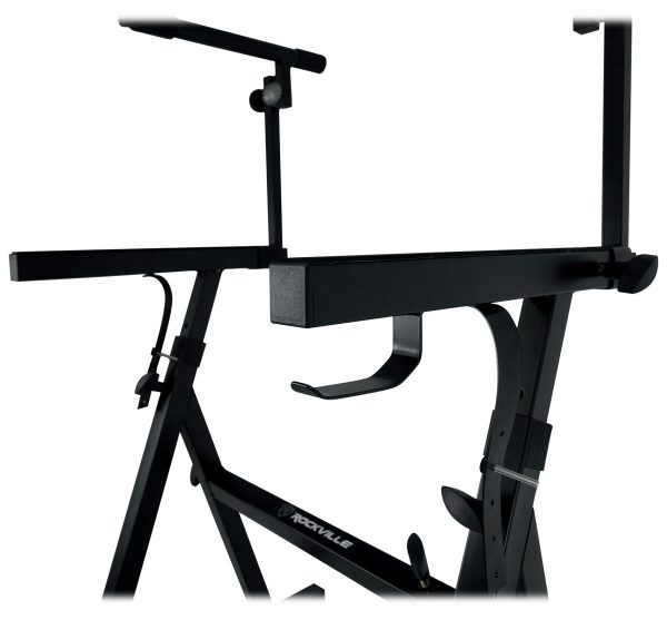 Rockville Z45W Z-Style 2-Tier Keyboard Stand+Wheels Fits Behringer Deepmind 12 on Sale