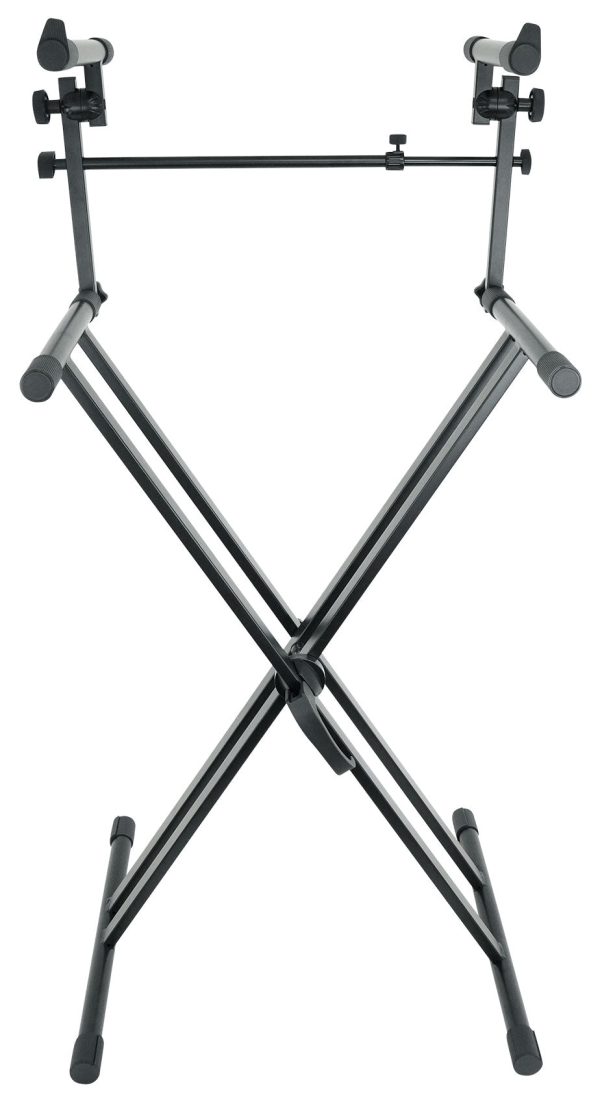 Rockville RKS42X X-Stand 2-Tier Keyboard or DJ Stand Fits Yamaha PSREW300 Hot on Sale