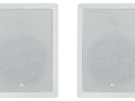 (2) JBL CONTROL 128 WT 8  50w Commercial 70v In-Wall Speakers For Restaurant Bar Hot on Sale