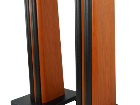 (2) Rockville SS28C Classic Wood Grain 28  Speaker Stands Fits PSI AUDIO A14M-BB Online now