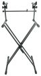 Rockville RKS42X X-Stand 2-Tier Keyboard or DJ Stand Fits Behringer Motor49 Sale