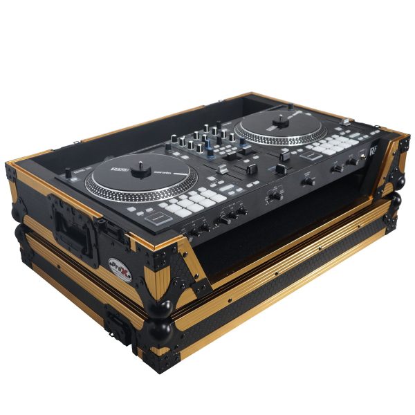 ProX XS-RANE ONE W FGLD Case Fits Rane One Black ON Black Wheels 1U Rack Rails Sale