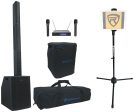 Rockville TITAN ARRAY Karaoke Machine System+Subs+(2) Wireless Mics+Tablet Stand on Sale