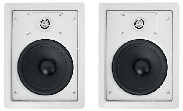 (2) JBL CONTROL 128 WT 8  50w Commercial 70v In-Wall Speakers For Restaurant Bar Hot on Sale