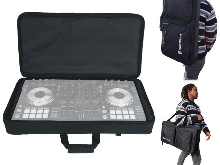 Rockville DC27 Padded DJ Controller Mobile Producer Bag Backpack Adjustable Foam Supply