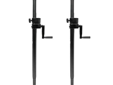 ProX T-SAACX2PKG Set of 2 Crank System Adjustable Speaker Subwoofer 1-3 8  Poles Hot on Sale