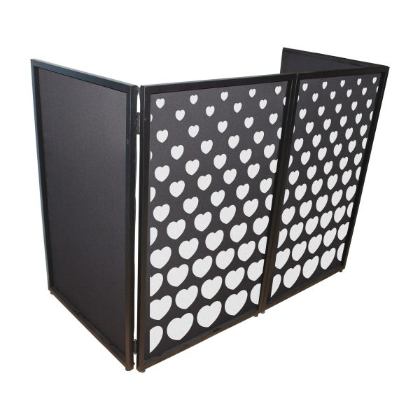 ProX XF-SHEARTSQ1X2 (2) Stepped Hearts Facade Enhancement Scrims-White on Black For Discount