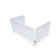 ProX XF-TTFW White 6 Feet Tabletop Frame DJ Facade with Black and White Scrims Online now