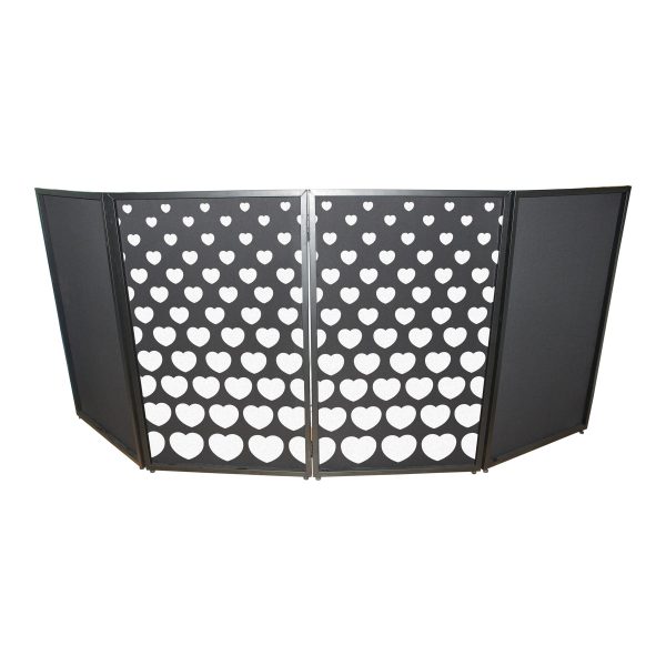 ProX XF-SHEARTSQ1X2 (2) Stepped Hearts Facade Enhancement Scrims-White on Black For Discount