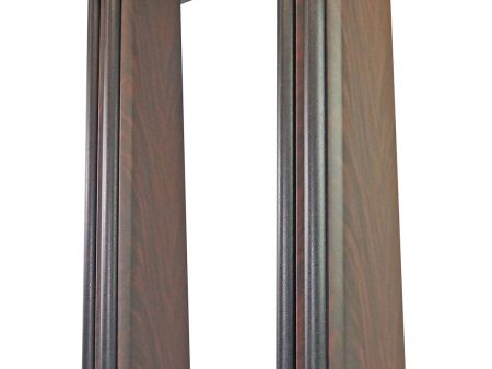 (2) Rockville SS36D Dark Wood Grain 36  Speaker Stands Fits PSI AUDIO A14M-SR Online