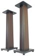 (2) Rockville SS36D Dark Wood Grain 36  Speaker Stands Fits PSI AUDIO A14M-SR Online