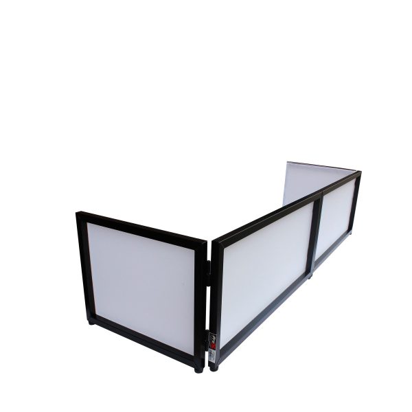 ProX XF-TTFB Black 6 Feet Tabletop Frame DJ Facade with Black and White Scrims Online now