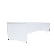 ProX XF-TTFW White 6 Feet Tabletop Frame DJ Facade with Black and White Scrims Online now