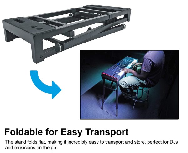 Rockville PKS35 Heavy-Duty Adjustable Platform Keyboard Stand Online now