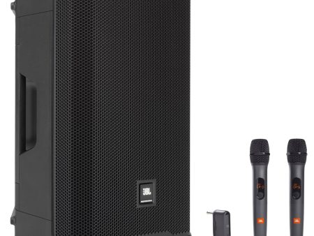 JBL PRX912 12  1000w RMS Powered DJ PA Speaker w  DSP+(2) Wireless Microphones Supply