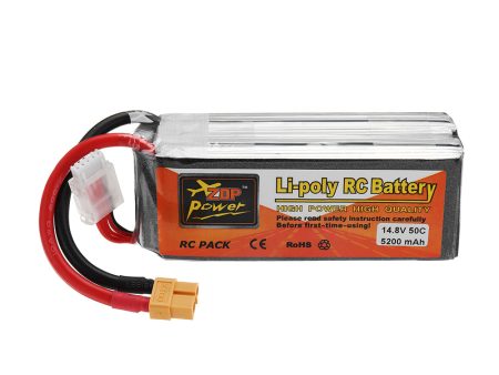 ZOP POWER 14.8V 5200mAh 50C 4S Lipo Battery With XT60 Plug For Discount